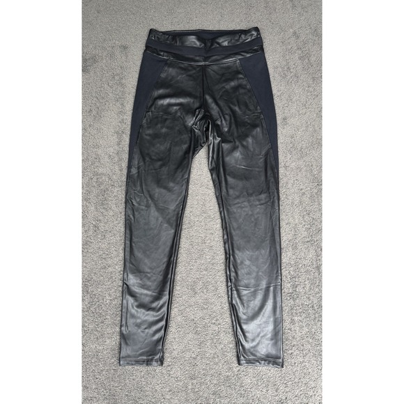 Express Pants - Express Black Faux Leather Leggings High Waisted Skinny Pants Small NWT